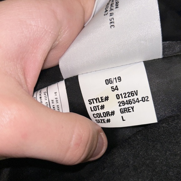 Via Spiga Belted Wool Coat With Grey Faux Fur Trim Size L - Picture 12 of 12